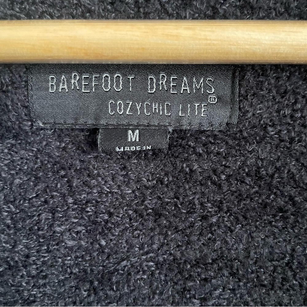 Barefoot Dreams CozyChic Lite Circle Cardigan Size M Soft Open Front Pockets - Picture 5 of 6